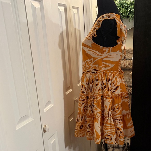 Band of the Free Floral Orange Mini Dress - Picture 3 of 10
